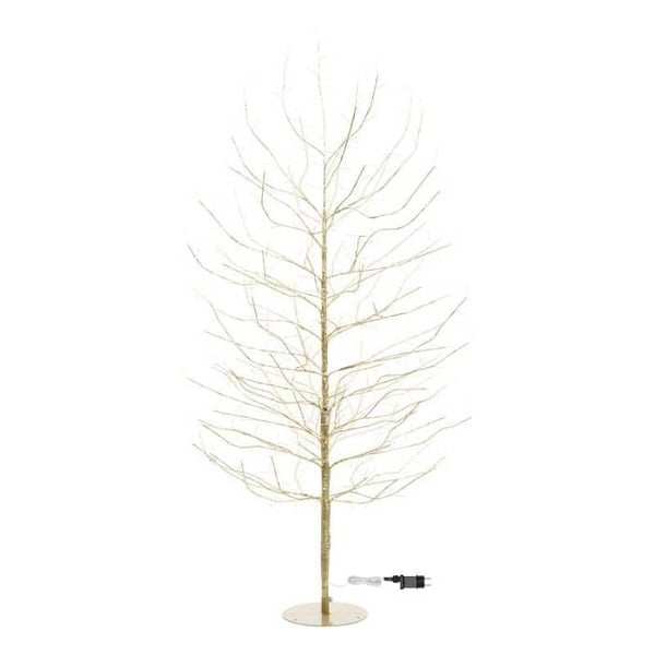 Lysende træ Gren LIND Champagne H170cm 784 Micro LED varm hvid Flash Lotti