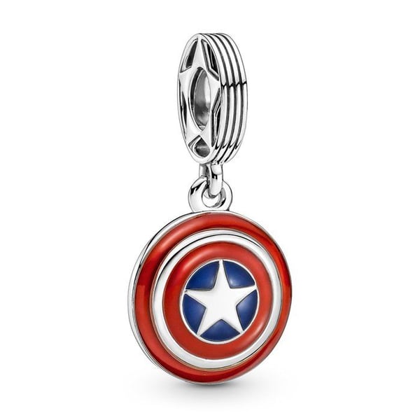 Pendentiv - Kvinna - 790780C01 - Silver 925/1000 - Röd Emalj - Elegant och Färgglad
