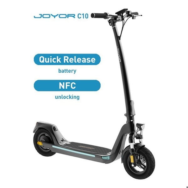Fällbar elektrisk sparkcykel JOYOR C10 10 tum, motor 500 W, batteri 48 V 10,4 Ah