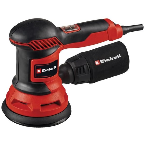 Einhell Eksentrisekilpailija TC-RS 425 E (425 W, 125 mm, max. nopeus 26 000 heiluntaa/min) Toimitetaan kolmen hiomapaperin kanssa.