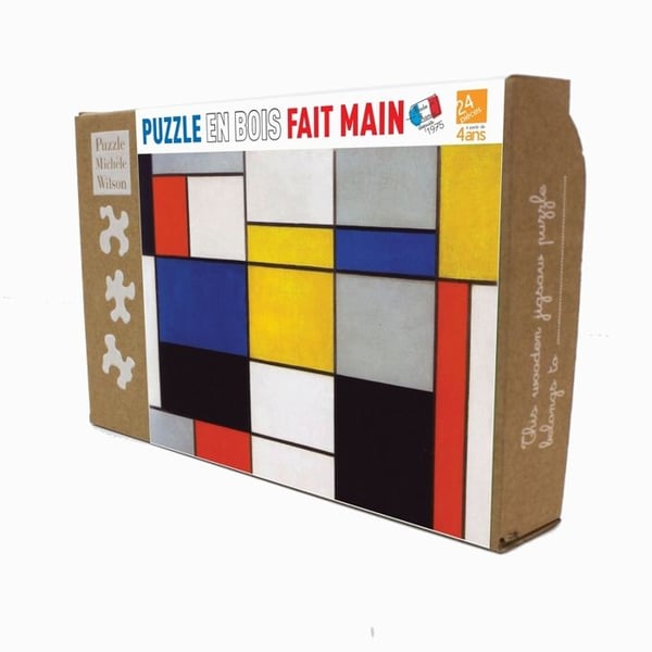Michèle Wilson Pussel - Komposition 123 av Mondrian - WILSON JEUX