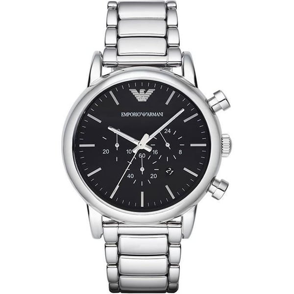 Klocka - Emporio Armani - AR1894 - Svart - Stål - Vattentålighet 5 Atm