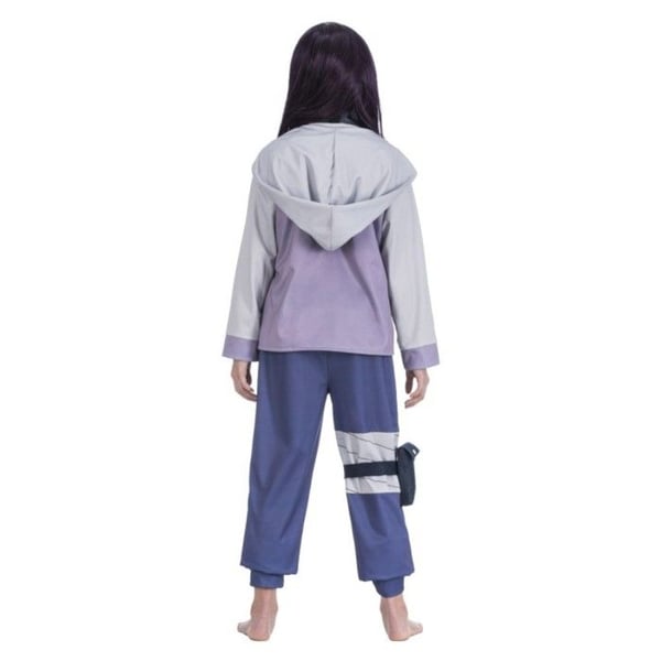 HINATA NARUTO SHIPPUDEN KOSTUME PIGE 9/10 ÅR Lilla, Lyslilla, Lavendel, Lilla, Blomme
