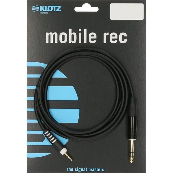 Klotz Câble mini-Jack TRS / Jack TRS, 1,5 m Adapter