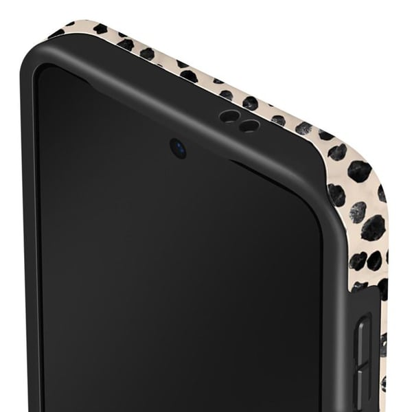 Coque - Burga - Samsung Galaxy S24/S25 - Elegant - Mönster Almond Latte - Stötskydd och repor