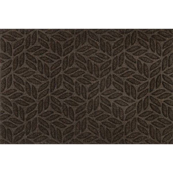 Paillasson Löv Mörkbrun 90 x 60 cm tvättbar golvmatta wash+dry DUNE