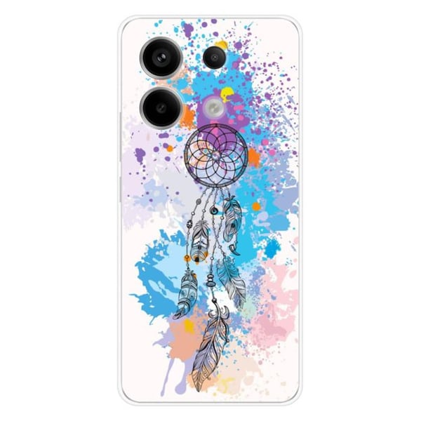 Tryckt silikonfodral kompatibelt med Xiaomi Redmi Note 13 Pro 5G Dreamcatcher Color