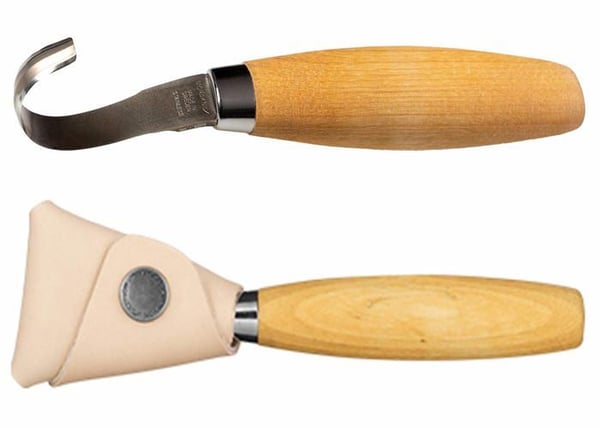Knivfodral - MORAKNIV - Modell 13388 - Rostfritt stål - Svenskt läder - 1 styck