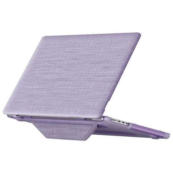 Ärende för MacBook Pro 16" i tyg med vikbar magnetisk ställning lavendel