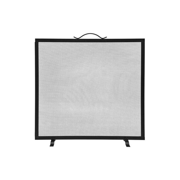 Fyrkantig gnistgrill, svart, 60 X 0,5 X 60 Cm