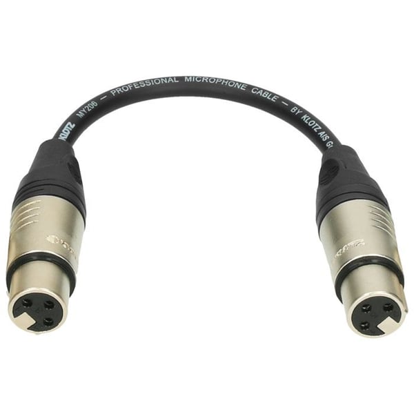 Klotz kabeladapter XLR 3p F - XLR 3p F adapter