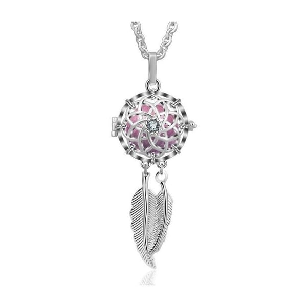 Sun dreamcatcher graviditet bola med rosa kristallkula