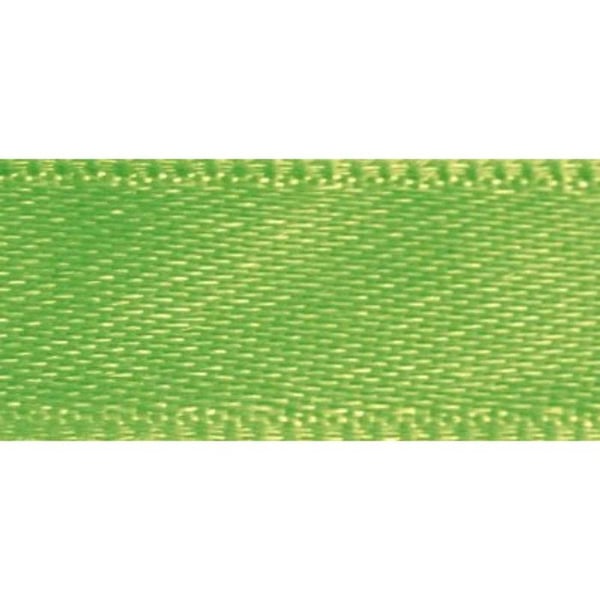 Satinband, 10 mm, rulle 10 m, mellan grön