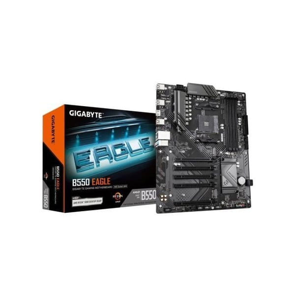 Moderkort - GIGABYTE - B550 EAGLE - ATX-format - Chipset AMD B550 - DDR4 & PCIe 4.0