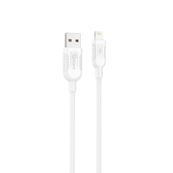 USB-kabel till Lightning - QCHAX - Aten - 3A - 1m - PVC Vit