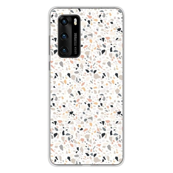 1001Coques - Silikonfodral kompatibelt med Huawei P40 - Terrazzo-mönster i färg - Originaldesign tryckt i Frankrike 1001Coques - Silikonfodral kompatibelt med Huawei P40 - Terrazzo-mönster i färg - Originaldesign tryckt i Frankrike