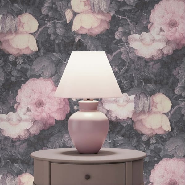 Vintage Tapet Pino M1-No.276 Grå Rosa Blomster Tapet