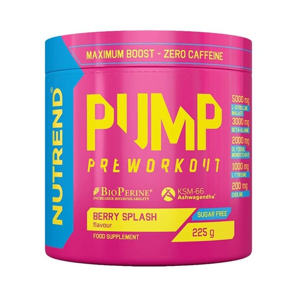 PreWorkout - Nutrend - Pump pre workout (225g) - Smak Bär