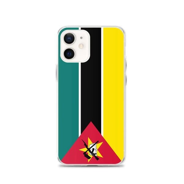 Mobilskal - PIXELFORMA - Mozambiques flagga - Kompatibel med iPhone 12 - Flexibel - Stötdämpande