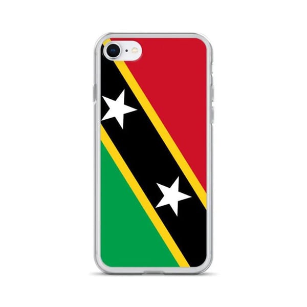 Telefonfodral - PIXELFORMA - iPhone 6 Plus - Mjuk - Flagga Saint-Kitts och Nevis - Flerfärgad
