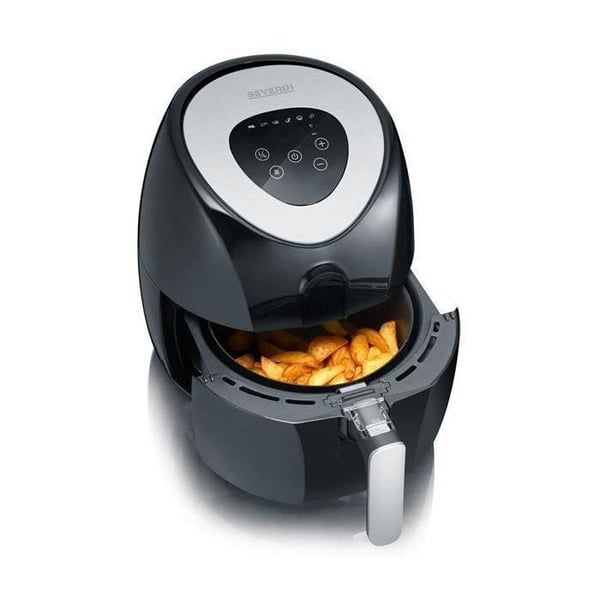 Fritös - SEVERIN - FR2430 - 3,2L - 1500W - Svart borstat rostfritt stål