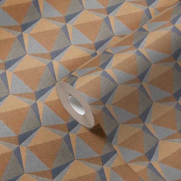 A.S. Creation Nara 387483 Non-woven tapet geometri 10.05 x 0.53 m Gul
