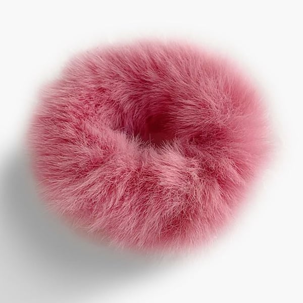 Chouchou - AVIZAR - Fluffy Doux - Rosaviv - Falsk päls - Trendigt tillbehör