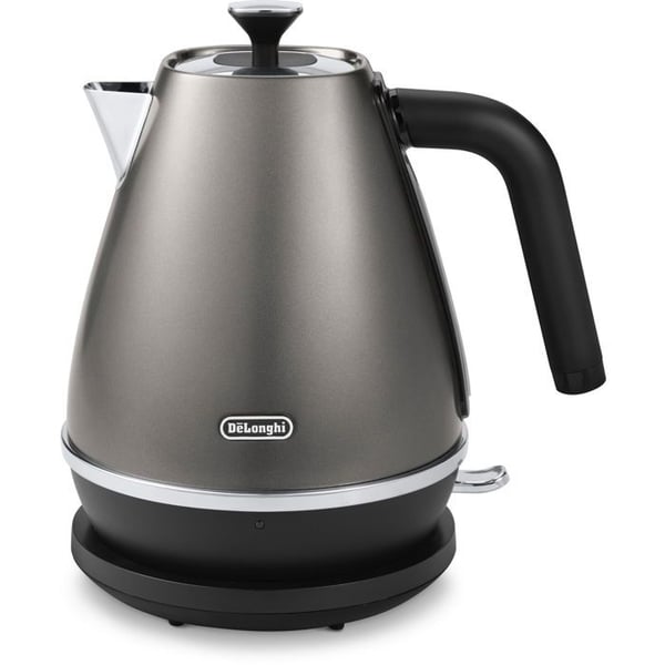Vattenkokare - De'Longhi Distinta Titanium - 1,7 L - 2000 W - Rostfritt stål - Svart och grå