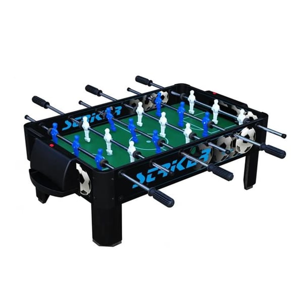 Bordfotboll kompakt - SOFTEE - Softee Active - Terräng MDF 76,3x48 cm - Stänger i förkromad stål 12,7 mm - 3 bollar ingår