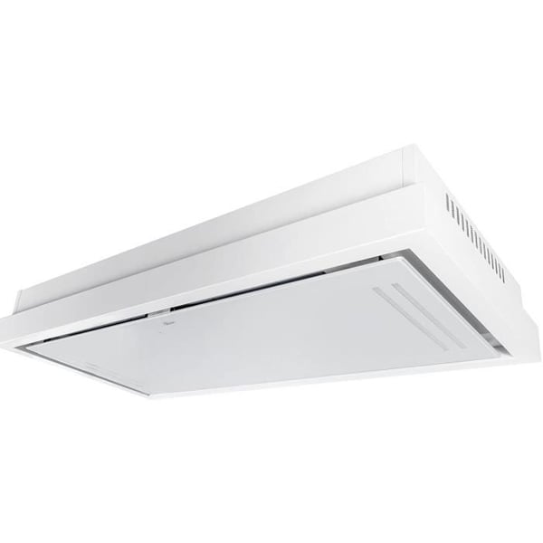Gurari inbyggd takfläkt 90 cm GCH 343 90 WH Fläkt med 1000m³/h •EBM-motor •Elektrostatisk jonisering •Återvinning