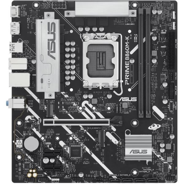 Moderkort - ASUS - PRIME B860M-K - Intel B860 LGA 1851 (Sockel V1) micro ATX