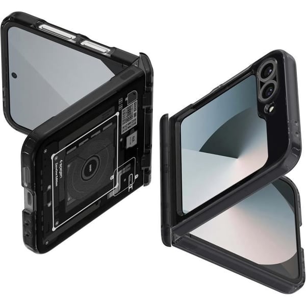 Coque - Spigen - Ultra Hybrid Pro - Kompatibel med Samsung Galaxy Z Flip 6 - Dobbelt lag - Air Cushion