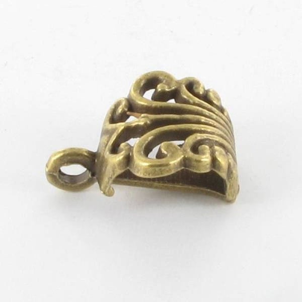 MégaCréa - Filigranörhänge i metall 17mm Brons (10 stycken)