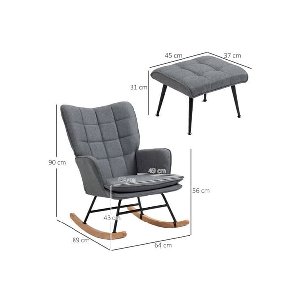 Drejestol - MUVOE - Elegance - 130 kg - Massivt bøgetræ - Grå