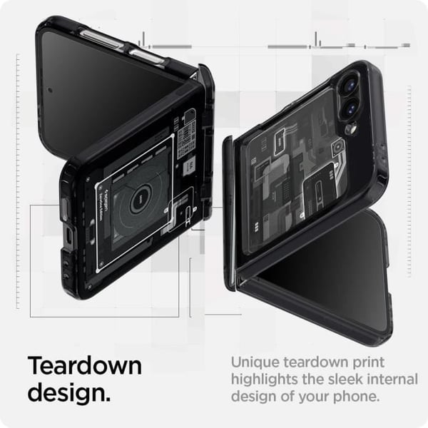 Coque - Spigen - Ultra Hybrid Pro - Kompatibel med Samsung Galaxy Z Flip 6 - Dobbelt lag - Air Cushion