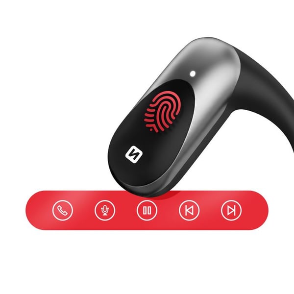 Sporthörlurar - SWISSTEN - Luftledning - IP54 - Bluetooth 5.4 - Batteritid 20h