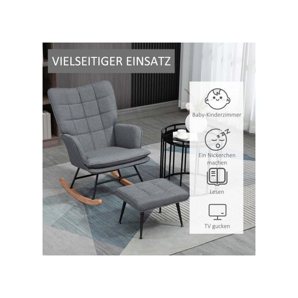 Drejestol - MUVOE - Elegance - 130 kg - Massivt bøgetræ - Grå