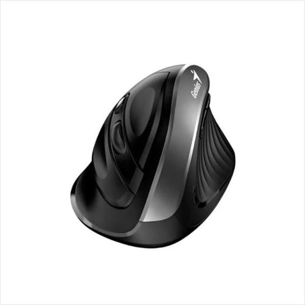 Mus Mousse Genius Inalambrico Ergonomico Vertical 8250S Neg Gris