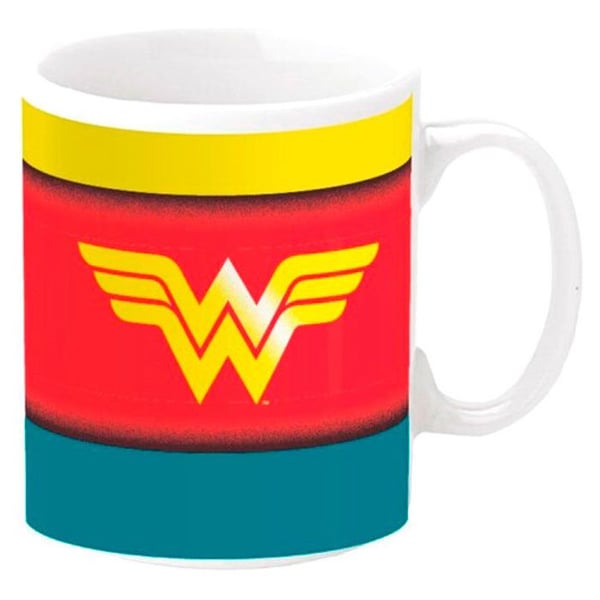 Mugg - DC COMICS - Wonder Woman - Keramik - Flerfärgad - Cylindrisk