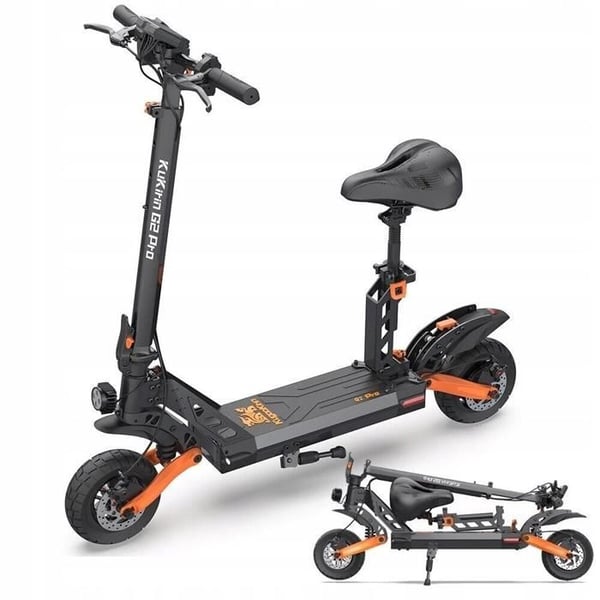 KUKIRIN G2 PRO - Taitettava sähköskootteri - 9" pyörät - 600W moottori - 48v 15Ah akku - 55KM kantama - Musta