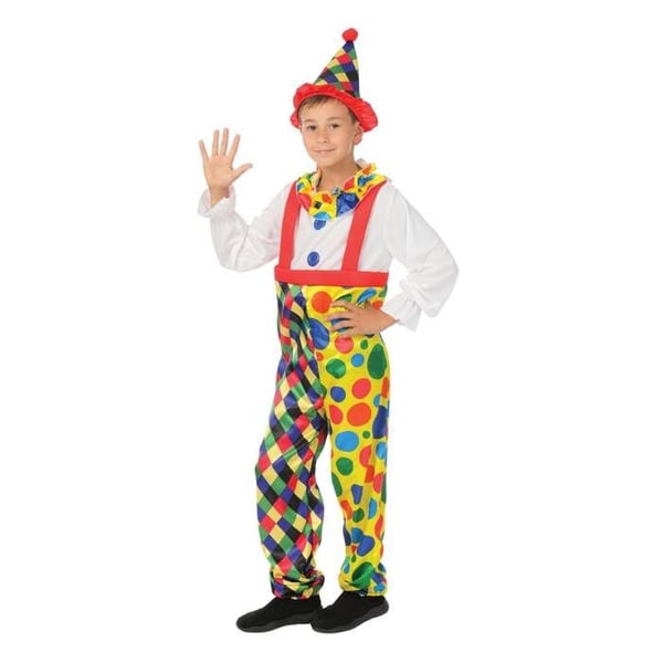 Kostymclown - Kostymclown Barn PtitClown - Flerfärgad - 7-9 år - Unisex
