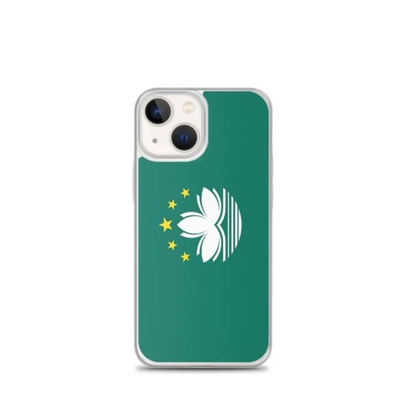 Telefoncase - PIXELFORMA - Macaos flagga - Kompatibel med iPhone 13 mini - Mjuk - Stötsäker