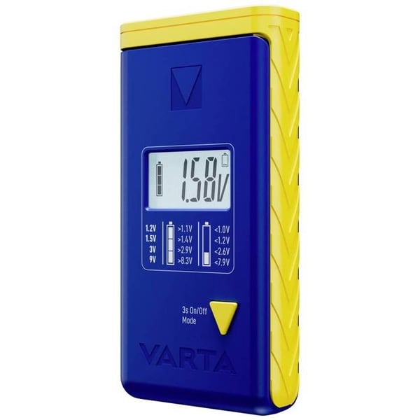Varta LCD Paristester Akku Testaussenmittaus (Paristester) 1,2 V, 1,5 V, 3 V, 9 V akku, paristo 00893 1