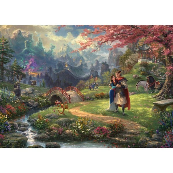 Pussel 1000 bitar - SCHMIDT SPIELE - Thomas Kinkade Studios - Disney - Mulan - 1000 bitar