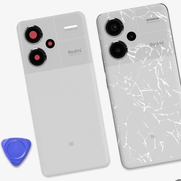 Baksideskydd - Xiaomi - Redmi Note 13 Pro Plus - Original - Vit - Förenklad installation
