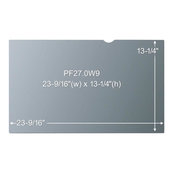 Sekretessfilter - 3M - 27 tum - Svart - 16:9 - Matt