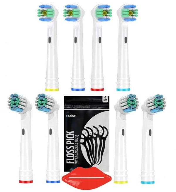 Reservdelar - Oral B - Precision White - Kompatibla med roterande eltandborstar - 8 stycken