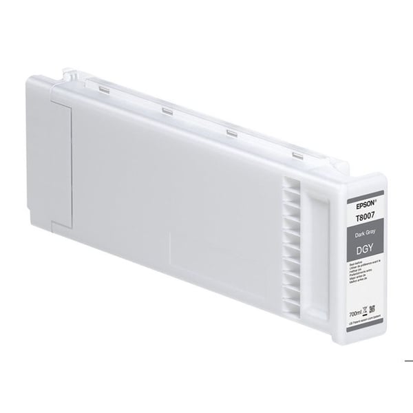 Epson T8007 UltraChrome PRO blækpatron - Mørkegrå - 700 ml - til SureColor SC-P10000, SC-P20000