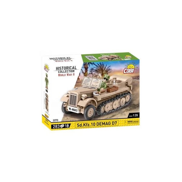 Modell - COBI - 2273 - Sd. Kfz. 10 DEMAG D7 - Plast - Grå - Från 6 år