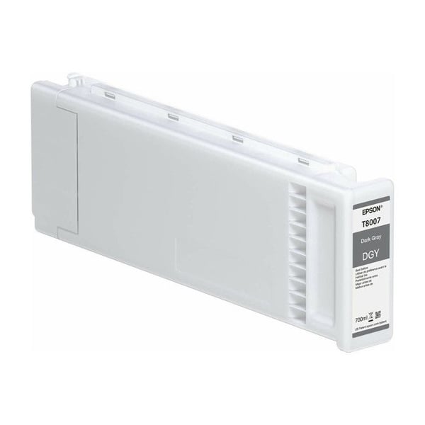 Epson T8007 UltraChrome PRO blækpatron - Mørkegrå - 700 ml - til SureColor SC-P10000, SC-P20000